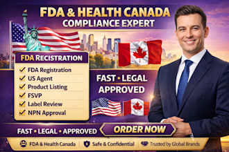 register your fda facility be your US agent and manage full product compliance