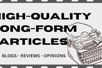 write a high quality long form article on any topic