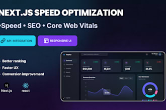 optimize nextjs performance and improve core web vitals