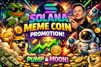 do solana meme coin promotion meme coin marketing pump fun promotion