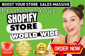 promote shopify store ecommerce marketing increase shopify sales droshipping