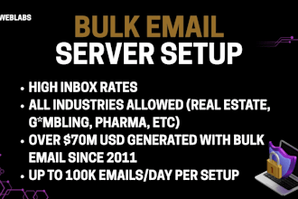set up a high deliverability email server for cold outreach