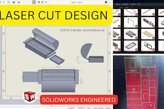 design sheet metal parts and dxf for cnc plasma or laser