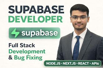 fix bug in next js, supabase, graphql, mongodb, firebase