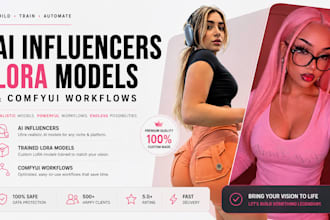 build ai influencers, train lora models and design comfyui workflows