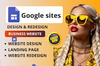 design professional website using google sites for your business
