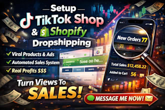 setup tik tok shop promote shopify tiktok shop dropshipping tiktok shop ads
