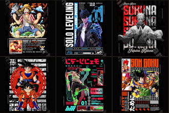 do custom typography, anime, sports, gaming, clothing, merch and t shirt logo