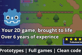 create you a full 2d game in godot