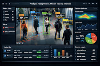 build ai motion tracking and object detection recognition computer vision system