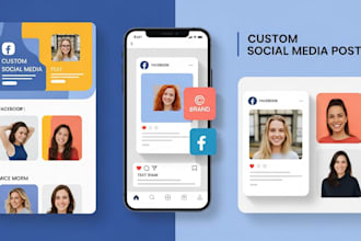 custom social media post design for facebook and instagram