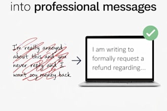 write a professional complaint letter or difficult email