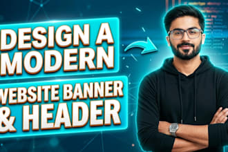 create modern website banners and professional headers