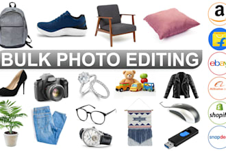 do bulk photo background removal and photoshop editing