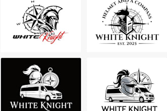 design professional, creative and modern knight logo
