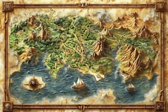 draw a custom map for fantasy
