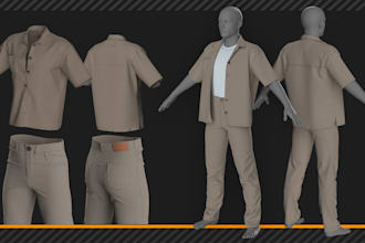 make 3d clothing, 3d fashion garments in clo 3d and marvelous designer
