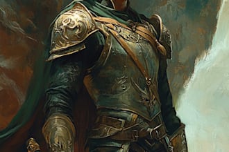 create dnd party, fantasy character, or game art