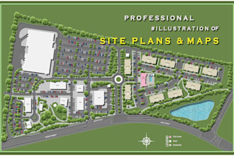 design 2d site plans and vector property maps