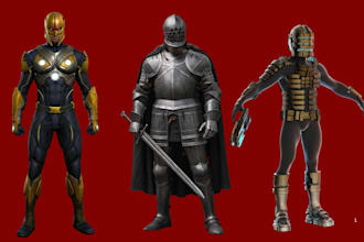 design wearable cosplay creation cosplay model anime cosplay armor 3d printing