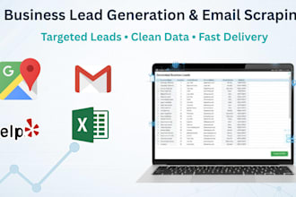 scrape business leads emails and contact data