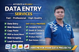 provide high quality and accurate data entry services