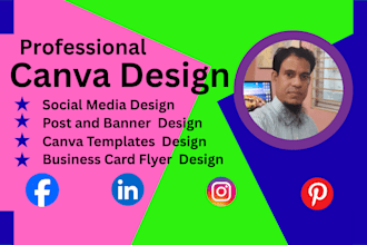 create professional canva designs and logo design expert