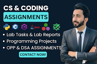 do computer science assigned, java, cpp, python,r programming tasks and projects