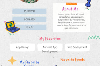 create a professional resume and CV design
