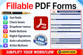 create fillable PDF form and interactive PDF form in acrobat