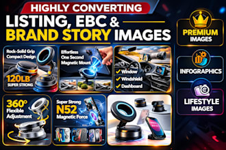 design amazon a plus content ebc and product images as your virtual assistant