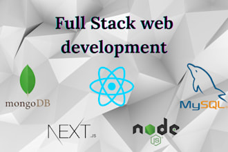 develop reactjs nextjs web applications with nodejs API