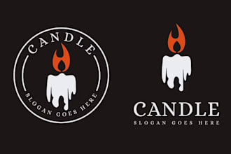 design unique candle, soap logo and candle labels for your business