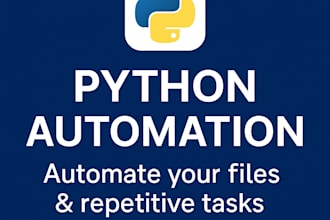 automate your files, folders or repetitive tasks python