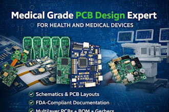 design medical grade pcb schematic and layouts for health devices