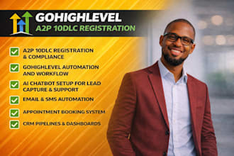 set up gohighlevel a2p 10dlc, saas snapshot, agency white label system