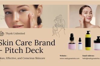 design a compelling skincare brand deck for retail buyers and informed consumers