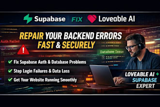 fix loveable supabase auth database backend errors loveable ai website design