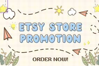 do etsy store promotion to boost traffic and sales
