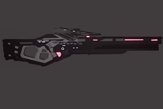 3d model game ready sci fi weapons and hard surface props