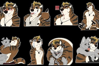 draw nsfw furry telegram sticker animated crypto sticker nsfw furry sticker art