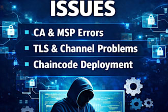 fix and troubleshoot hyperledger fabric issues