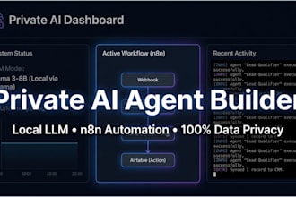 build a private ai agent with local llm and long term memory using n8n