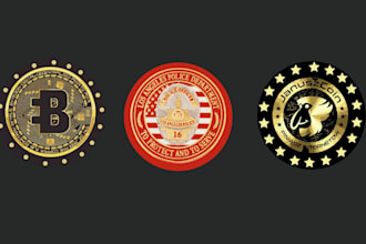 design 3d gold, crypto and token coin professionally