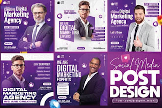 24h social media post design for business growth