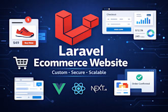 build a custom laravel ecommerce website