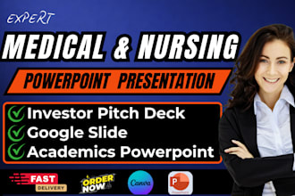 design or redesign medical  and nursing powerpoint presentation google slides