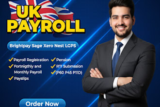 do uk company payroll, pensions,paye, payslip rti submission