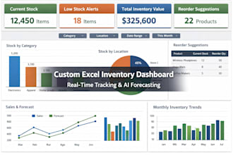 create ai powered excel inventory system and data management