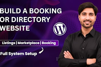 build booking directory listing or service marketplace wordpress website